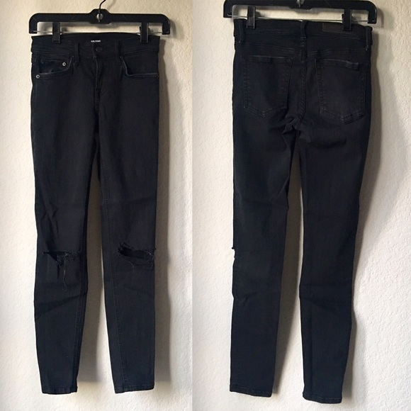 GRLFRND Denim - GRLFRND Rip-Knee Kendal Skinny Jeans GRLFRND Denim - GRLFRND Rip-Knee Kendal Skinny Jeans